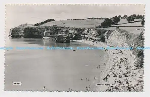 C003193 1615. Hochwasser in Ladram Bay. Dearden und Wade. Sonniger Süden Echtfoto.