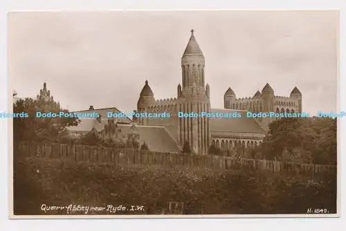 C004402 Quarr Abbey in der Nähe von Ryde. I.W.N.1540. RP. Nahe