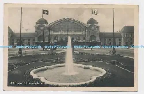 C003739 521. Basel. Bundesbahnhof. Extra Bromsilber. Xaver Frey. 1932