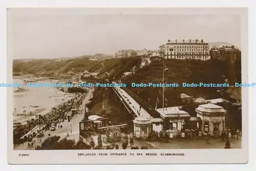 C003854 S. 2884. Esplanade vom Eingang zur Spa-Brücke. Scarborough. RP. Dennis.