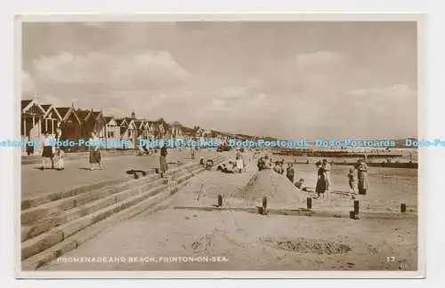 C003886 Promenade und Strand. Frinton on Sea. 17. 1958. RP