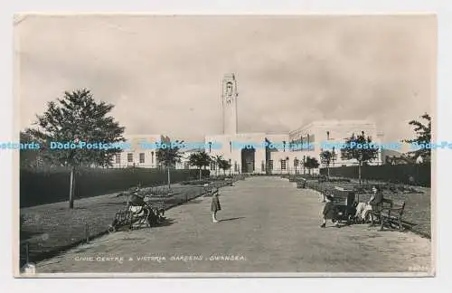 C003899 Civic Centre und Victoria Gardens. Swansea. 26859. Zenith Serie. RP. 19