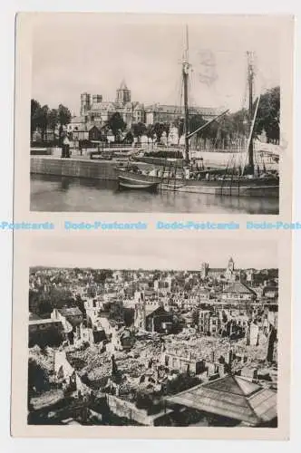 C004674 7R. Caen. Le Port et lEglise de la Trinite. Abbaye aux Dames. RP. C.A.