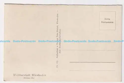 C005428 Wiesbaden. Romer Tor. Weltkurstadt. Nr. 115. Foto Kukuk