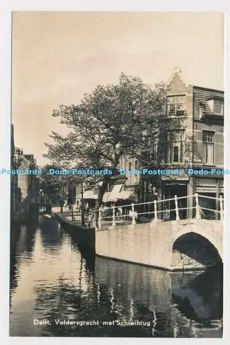 C005433 Delft. Voldersgracht met Schreibrug. Uitg. Agatz Fotohandel