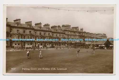 C004002 4437. Putting Green und Kirkley Cliff. Lowestoft. Serie Nene. H. Coates