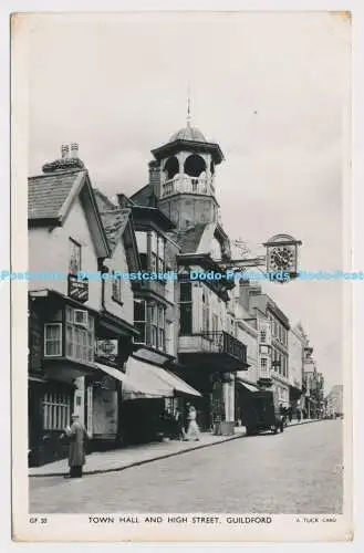 C004878 GF 32. Rathaus und Hauptstraße. Guildford. stecken. RP. 1958