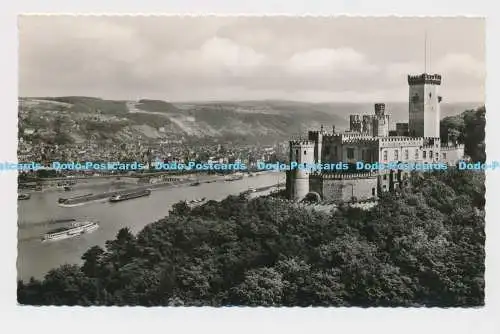 C004117 Schloss Stolzenfels und Oberlahnstein am Rhein. Georg Stilke. 1963