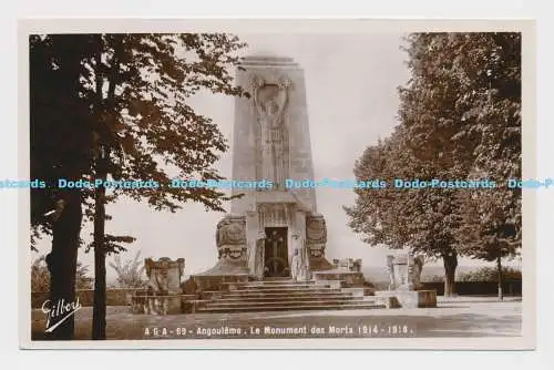 C004123 Angouleme. Le Monument des Morts 1914 1918. Gilbert. AGA. 69