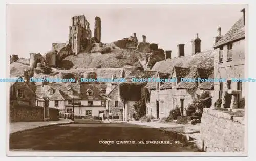 C005692 Corfe Castle. Nr. Swanage. 95. Dearden und Wade. Sonniger Süden Echtfoto.