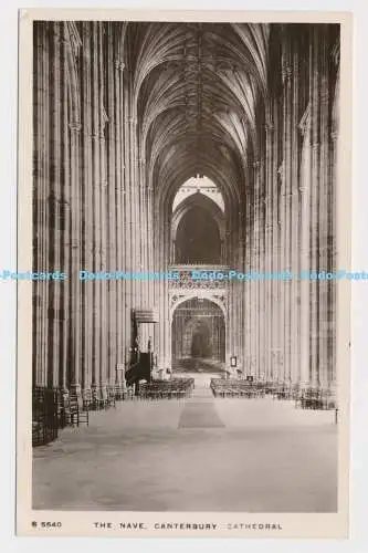 C005010 S 5540. Schiff. Kathedrale von Canterbury. Kingsway Echtfotoserie