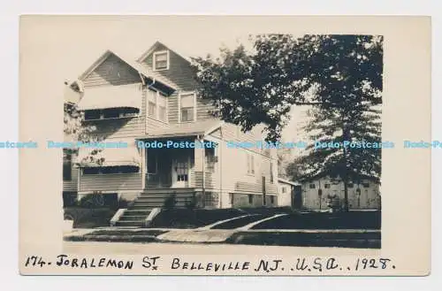 C004247 Haus. 174. Joralemon St. Belleville. N.J.U.S.A. 1928