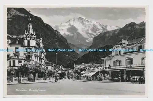 C005831 Interlaken. Bahnhofstrasse. Fotoglob Wehrli und Vouga