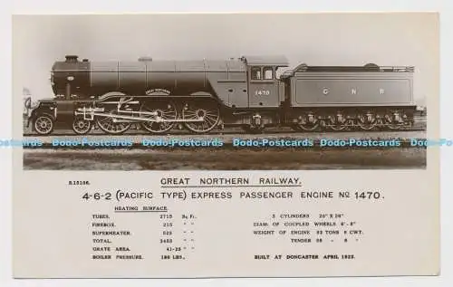 C006513 S. 15106. Great Northern Railway. 4 6 2 Pacific Type Express Passenger E