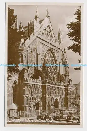 C005124 Westfront. Kathedrale von Exeter. 5482. Präzision. Englische Serie. 1953