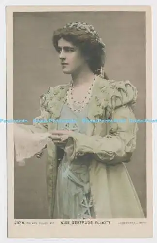 C005229 Miss Gertrude Elliott. Lizzie Caswall Smith. 237 K. Drehfoto. 1904