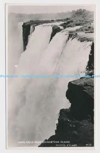 C005238 Main Falls von Livingstone Island. V. Clark. VF 33. RP