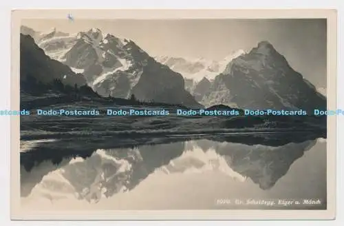 C007431 1070. Gr. Scheidegg. Eiger u. Monch. Foto Suisse. Grindelwald. 1932