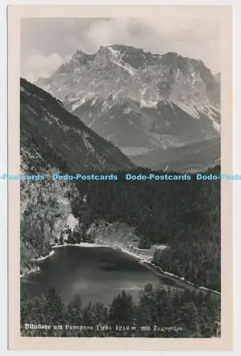 C005260 Blindsee am Fernpass Tirol mit Zugspitze. RP. K. Somweber