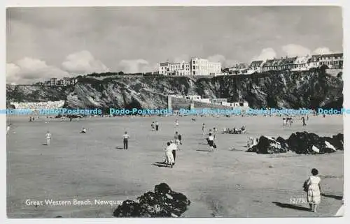 C006687 Great Western Beach. Newquay. 12 730. Überlandansichten. RP. 1967