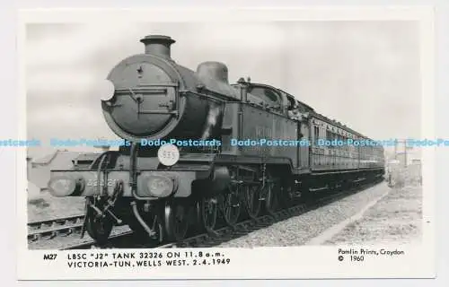 C006775 M27. LBSC J2 Tank 32326 auf Victoria Tun. Wells West 2. 4. 1949. Pamlin P