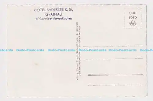 C007635 2627. Badersee mit Waxenstein. Hotel Badersee K. G. Garmisch Partenkirch