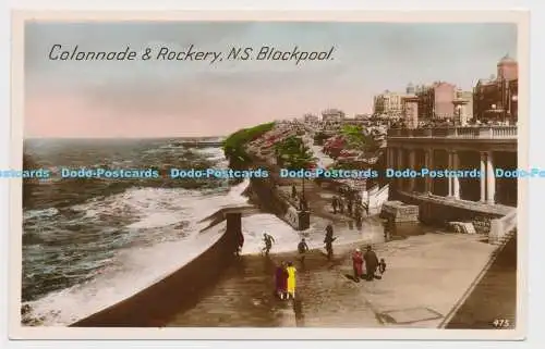 C006240 Kolonnade und Steingarten. N.S. Blackpool. 475. RP. Advance Serie. 1939