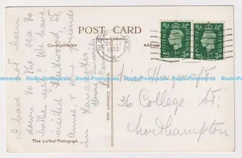 C006240 Kolonnade und Steingarten. N.S. Blackpool. 475. RP. Advance Serie. 1939