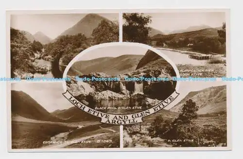 C008794 Loch Etive und Glen Etive. Argyll. B. 1049. Valentinstag. RP. Multi View