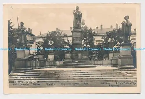 C008803 Worms a. Rhein. Das Lutherdenkmal. 45. Teco. Getränke. 1948