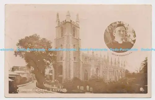 C006969 Pfarrkirche. Croydon. Rev L. H. Burrows. R. und C. Fotoserie. 1906.