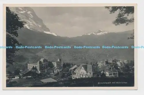 C006995 Grindelwald mit Manlichen. Foto Suisse. 1932