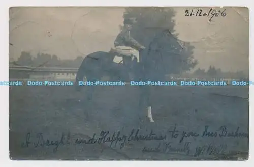 C007014 Mann. Pferd. Ort unbekannt. N.P.G. 1906