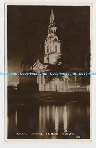 C009924 Flood Lit London. St. Martinskirche. 503. Excel Serie. RP