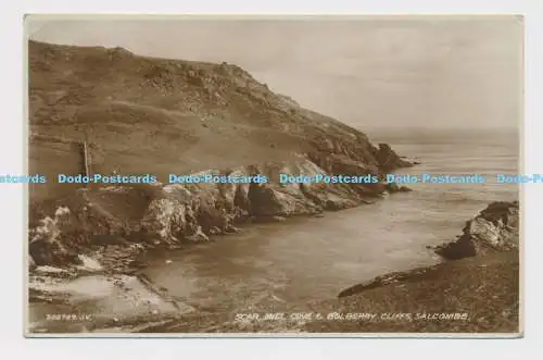 C007855 208789. Scar Mill Cove und Bolberry Cliffs. Salcombe. Valentinstag. RP. 19