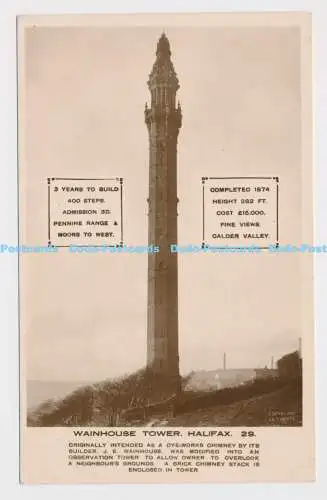 C009978 Wainhouse Tower. Halifax. 29. J. E. Wainhouse. Lilywhite. RP