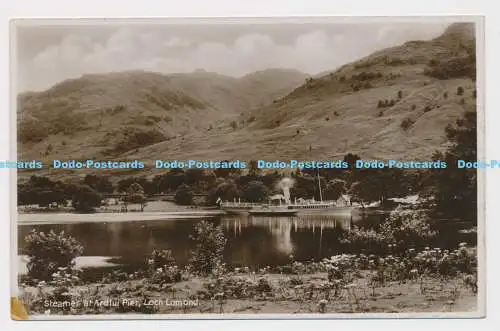 C007133 Dampfgarer am Ardlui Pier. Loch Lomond. Herald Serie. Holmes Real Photo Se