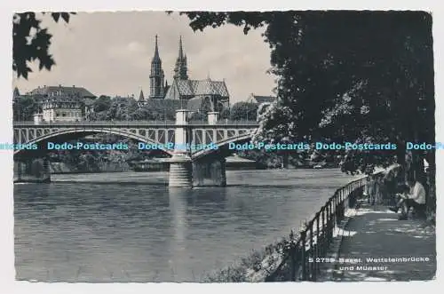 C010006 S 2735. Basel. Wettsteinbrücke und Münster. Beringer und Pampaluchi. 195