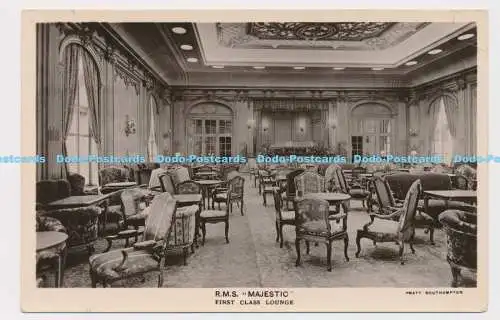 C007152 R.M.S. Majestic. First Class Lounge. Pratt Southampton. G. A. Pratt. R