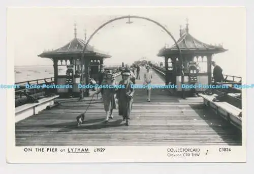 C007970 Am Pier in Lytham um 1929. Sammlerkarte. C1824