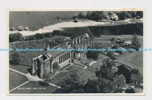 C010096 Bolton Abbey von Air. Walter Scott. 1953. RP