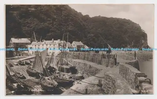 C007232 Clovelly and Gallantry Rock. 9064. RP. Photochrom. 1924