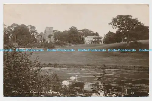 C008016 Wytham Kirche und Pfarrhaus. 23. H. Camburn. RP. 1917