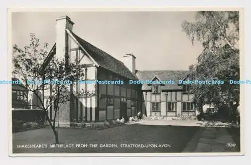 C010123 Shakespeares Geburtshaus aus dem Garten. Stratford Upon Avon. 19247. Lachs.
