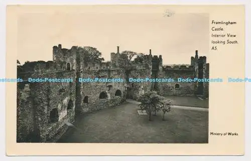 C011112 Framlingham Castle. Innenansicht mit Blick nach Süden. A5. Arbeitsministerium.