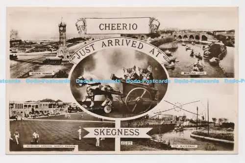 C011128 Cheerio. gerade bei Skegness angekommen. 5247. H. Coates. RP. Multi View