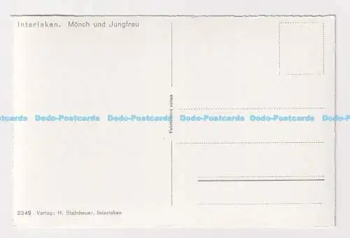 C010176 Interlaken. Mönch und Jungfrau. H. Steinhauer. 2349