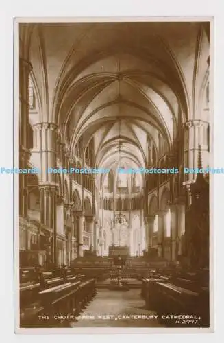 C009167 Chor aus Westen. Kathedrale von Canterbury. H. 2997. Valentinstag. RP. 1950