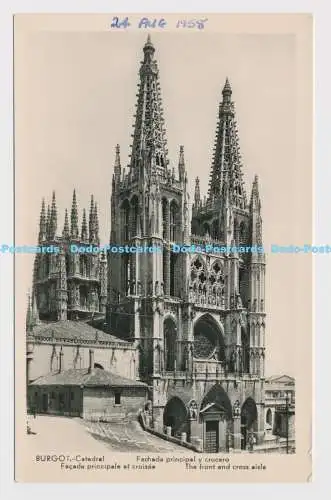C009193 Burgos. Catedral. Front- und Quergang. Manipol Retro