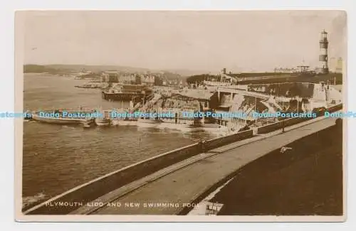 C011195 Plymouth Lido und neuer Pool. RP. 1936